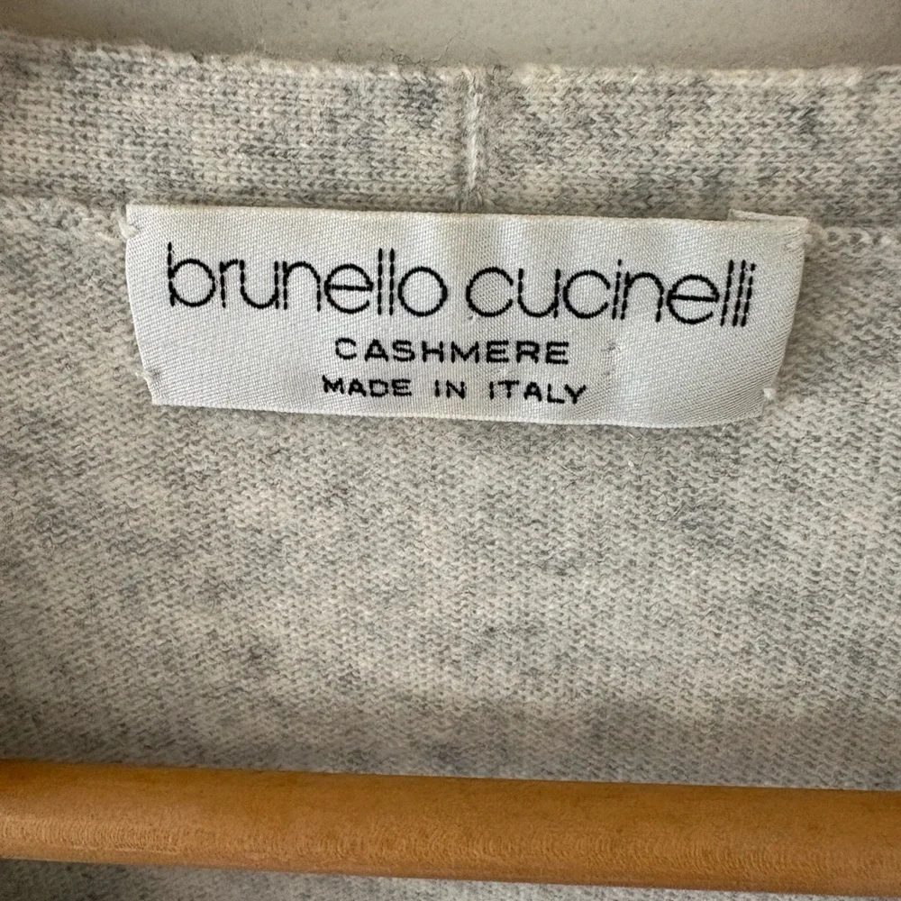 Brunello Cucinelli Cashmere Long Lightweight Cardigan. Size Small. - Picture 3 of 16